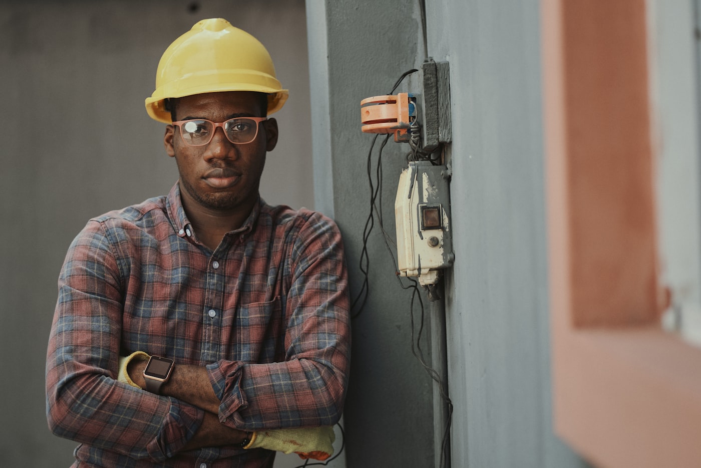 HVAC technician at work